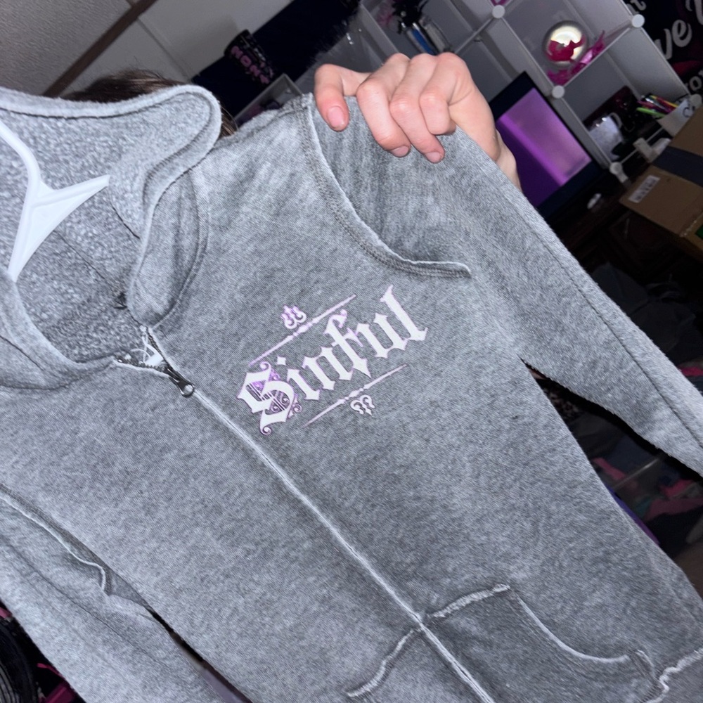 Affliction Sinful Gray Hoodie - Picture 3 of 7